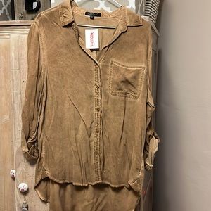 Burnt out button down